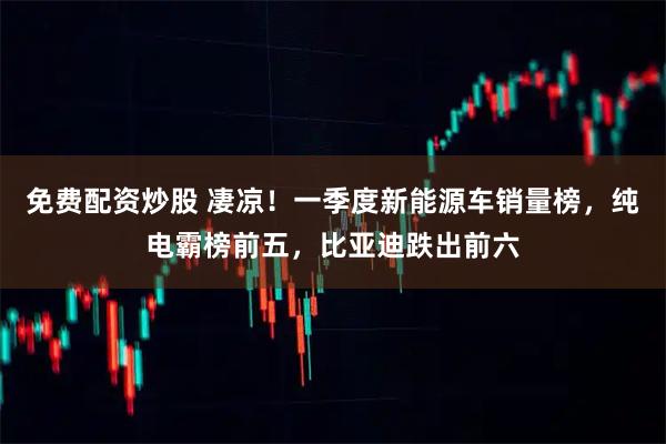 免费配资炒股 凄凉！一季度新能源车销量榜，纯电霸榜前五，比亚迪跌出前六